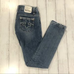Express Re-Rock Skinny Jeans